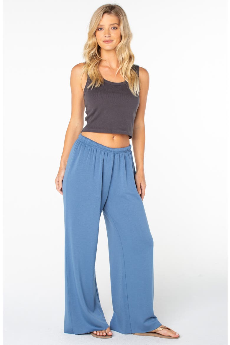 Surfing by Moonlight Wide Leg Pants, Alternate, color, BLUE HORIZON