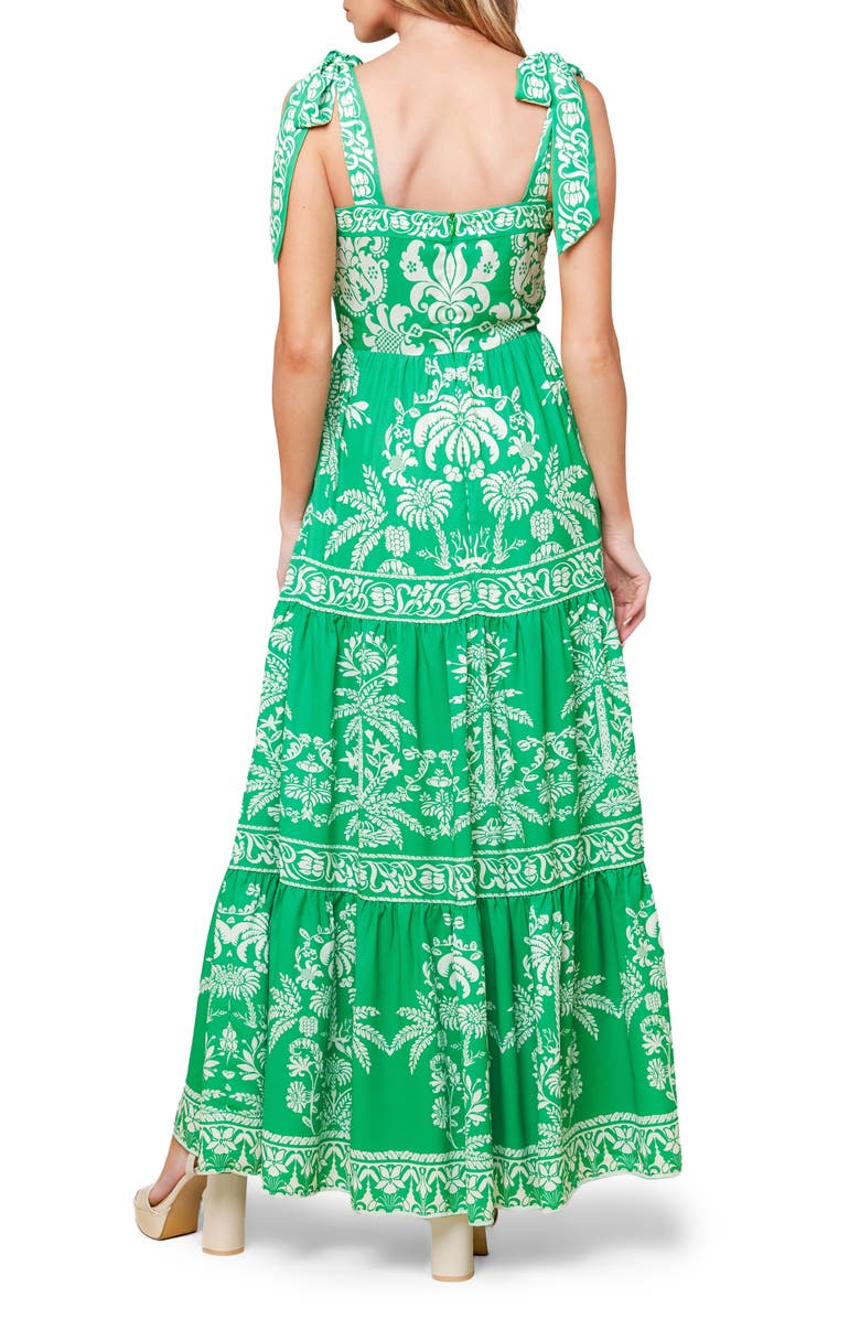 FLYING TOMATO Tie Strap Tiered Maxi Dress, Alternate, color, 