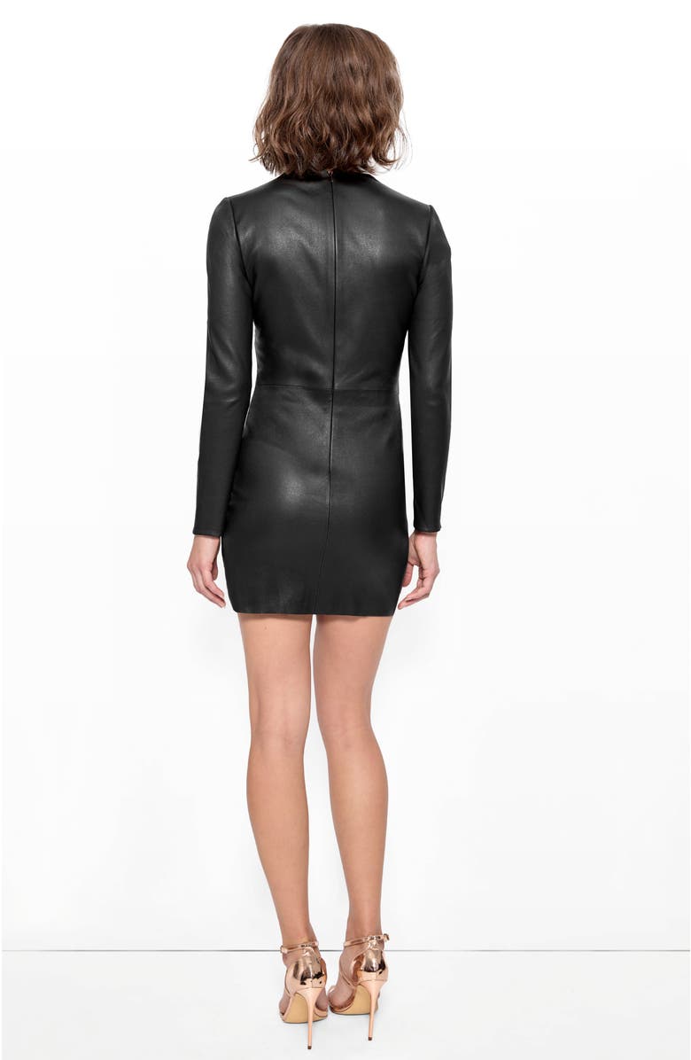 AS by DF Demeter Stretch Leather Dress, Alternate, color, Black