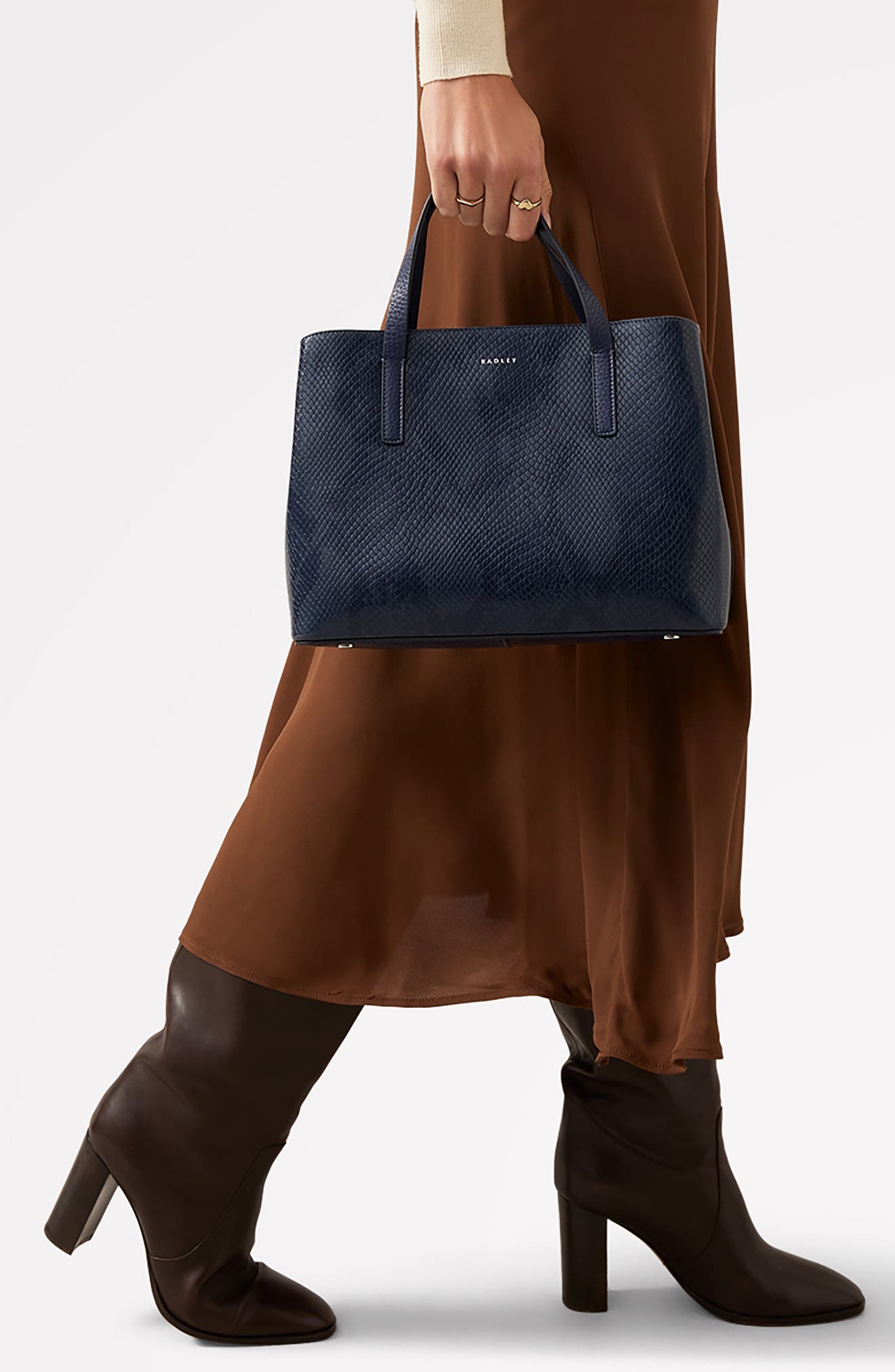Radley Duke's Place Snake Embossed Medium Crossbody Bag, Alternate, color, 