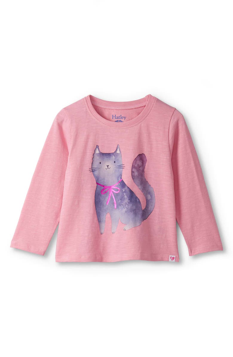 Hatley Kitty Long Sleeve Graphic T-Shirt & Leggings Set, Alternate, color,