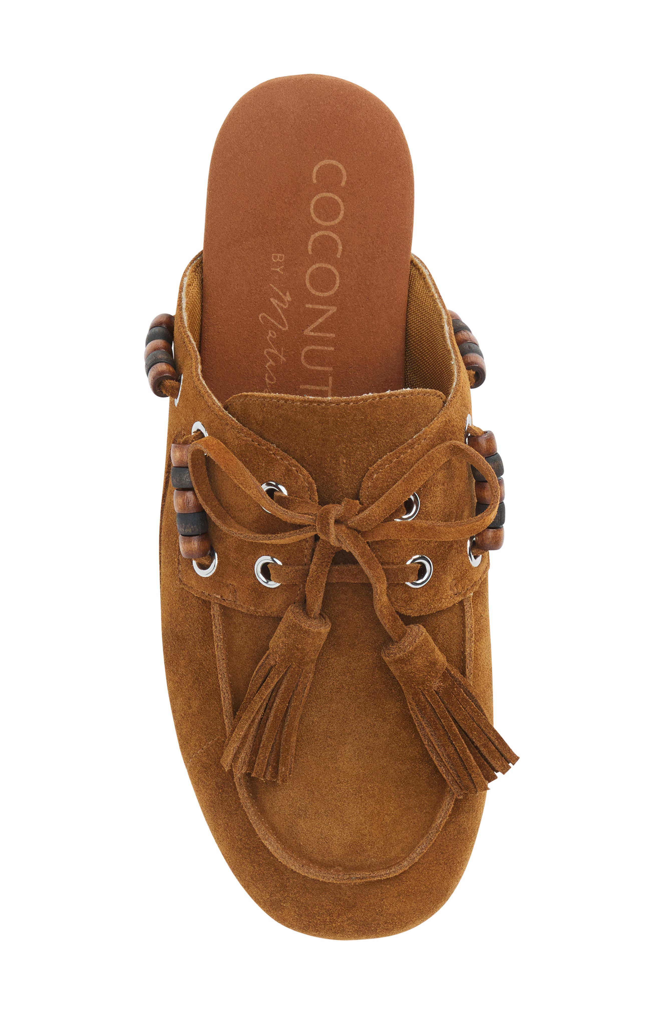 River Leather Mule, Alternate, color, TOBACCO