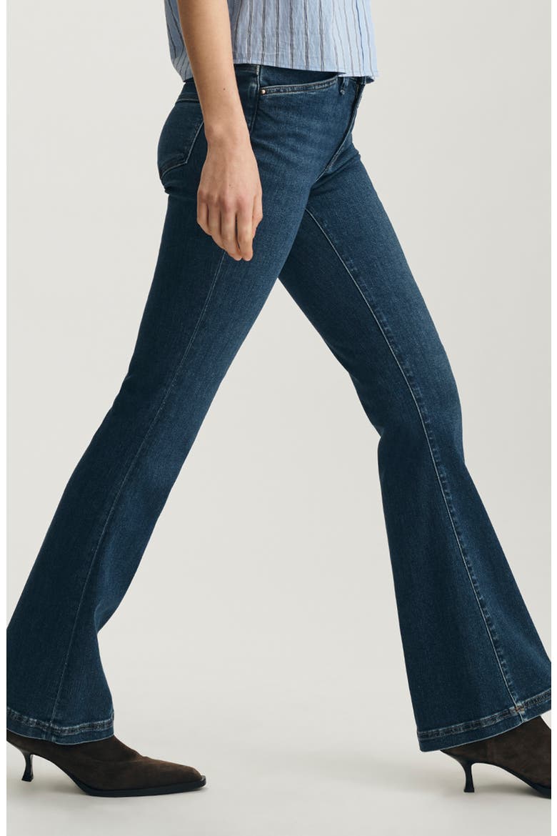 Sydney Mid Rise Flare Jeans, Alternate, color, DARK BRUSHED GOLD P