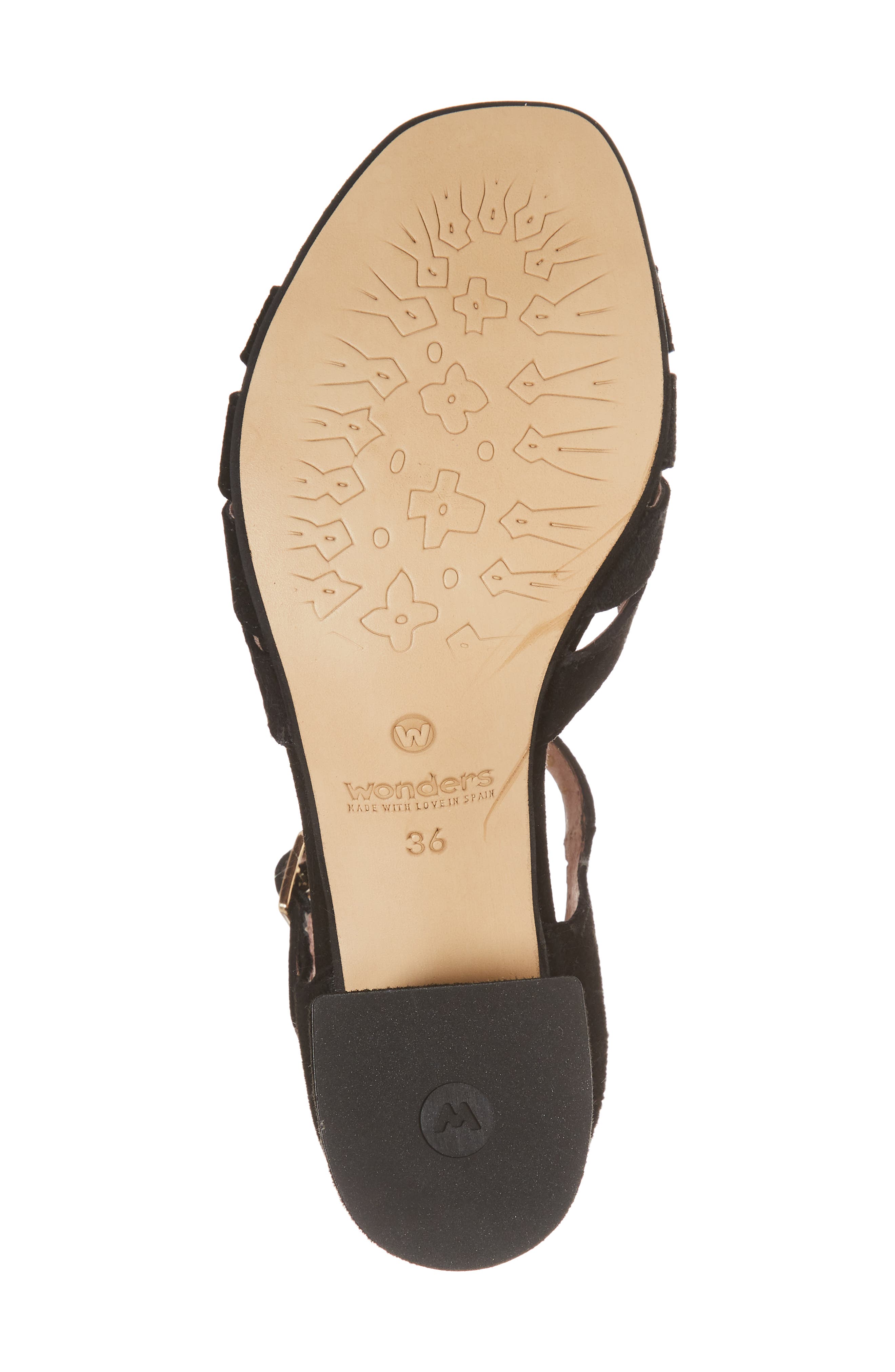 Wonders Block Heel Sandal, Alternate, color, 