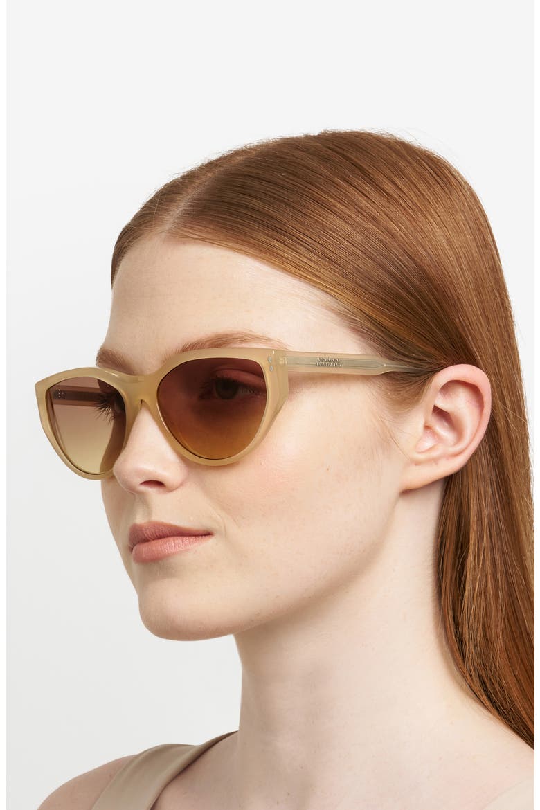 59mm Cat Eye Sunglasses, Alternate, color, YELLOW
