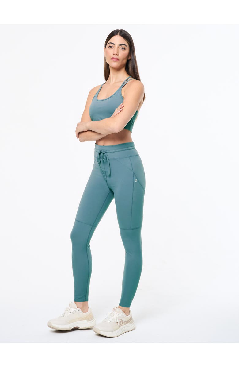 Sergio Tacchini Silvia Sports Bra, Alternate, color, Duck Green