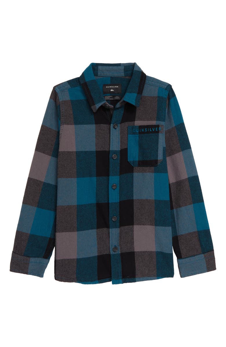 Quiksilver Motherfly Flannel Shirt, Main, color,