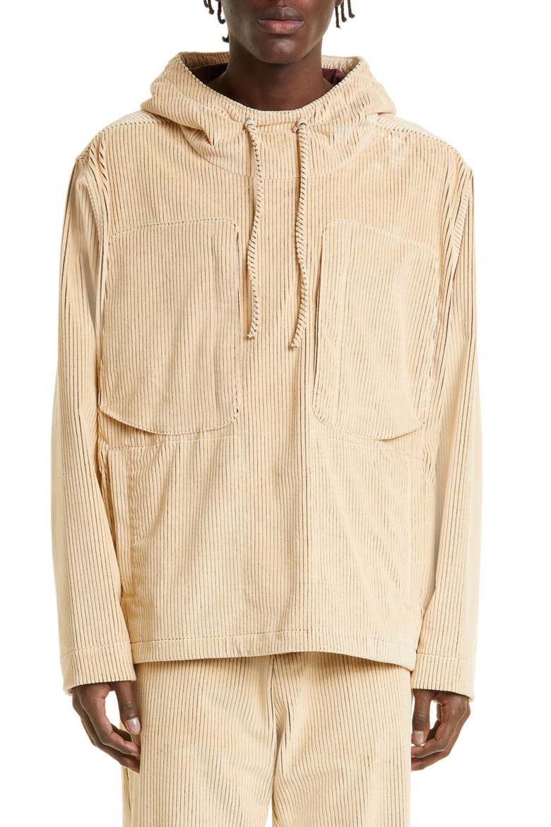 Steinn Corduroy Anorak, Main, color, 0956 CHALK STRIPE