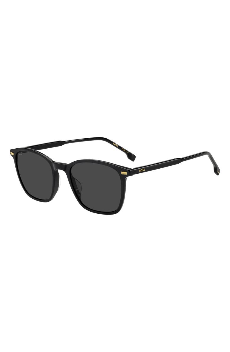 BOSS 53mm Sunglasses, Alternate, color, Black/ Grey