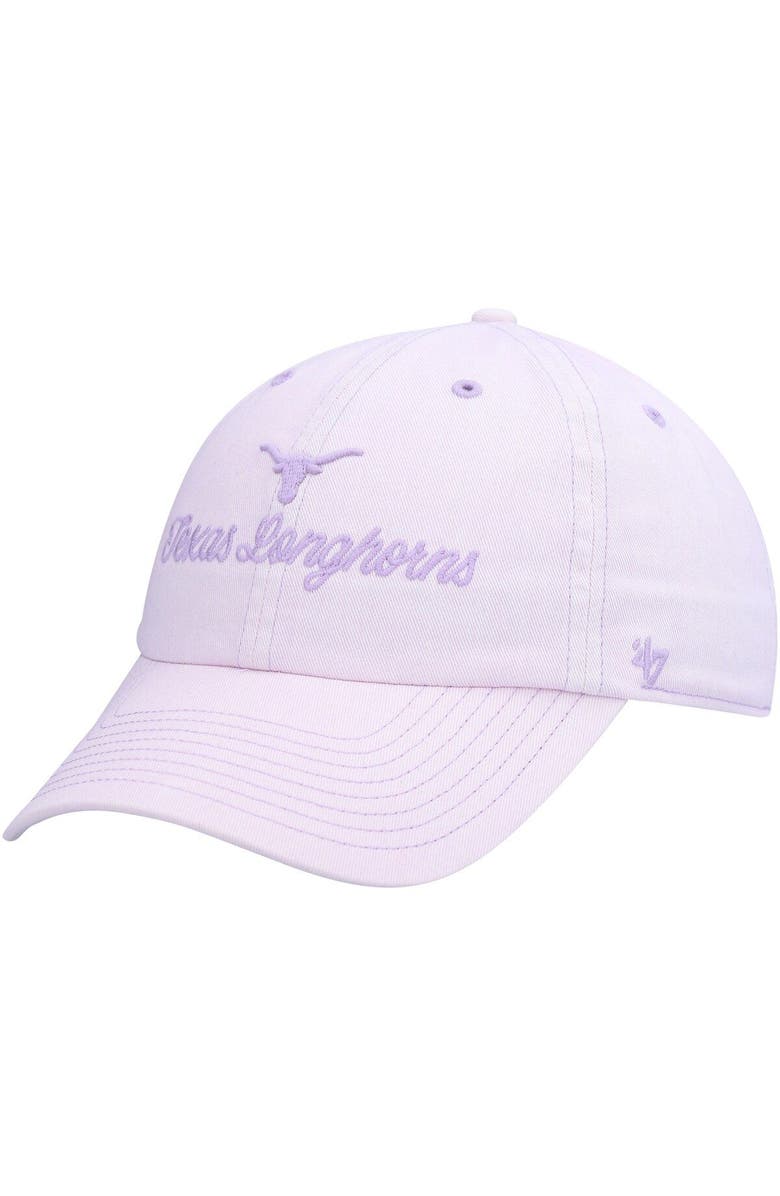'47 Women's '47 Purple Texas Longhorns Haze Clean Up Adjustable Hat, Main, color, 