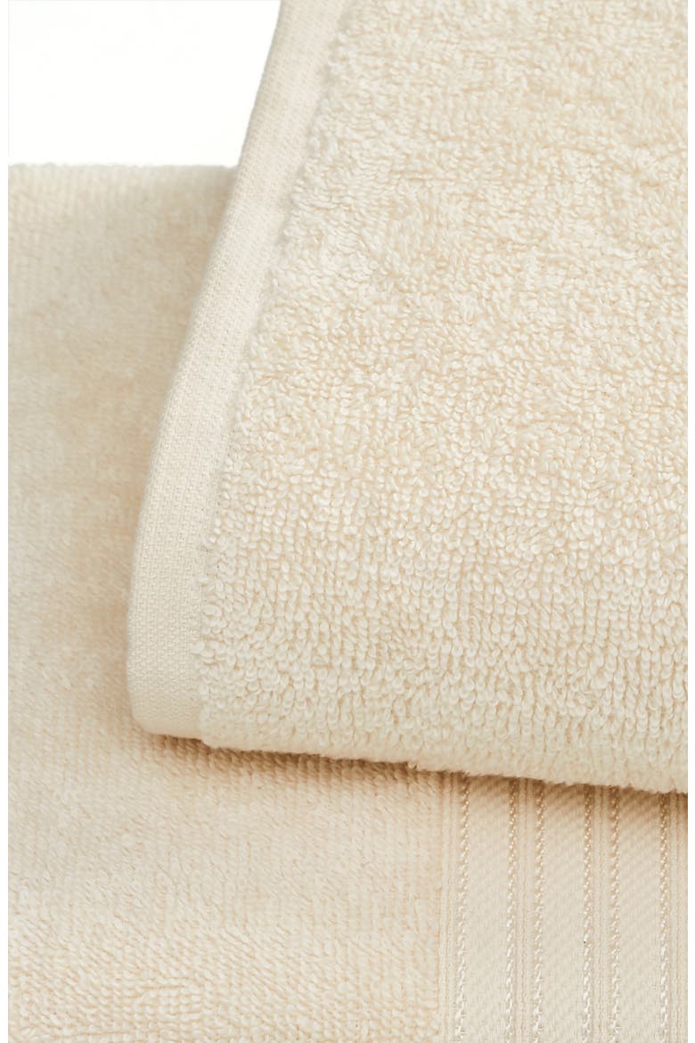 Quick-Dry Cotton 6-Pack Hand Towel Set, Alternate, color, BUTTERMILK