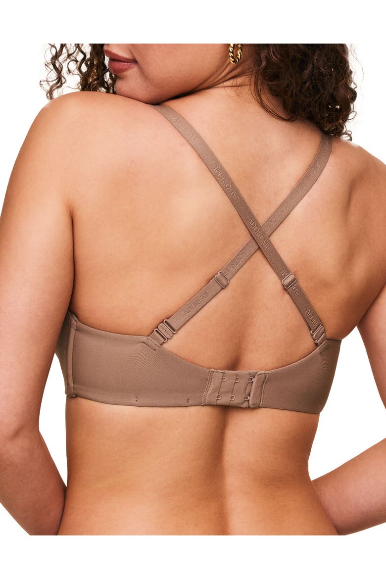Valory Contour Plunge Bra, Alternate, color, Medium beige