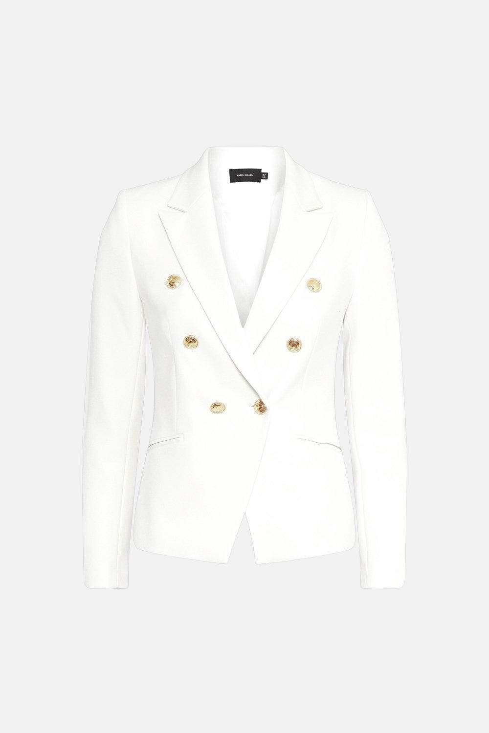 Tailored Button Military Blazer - image 4