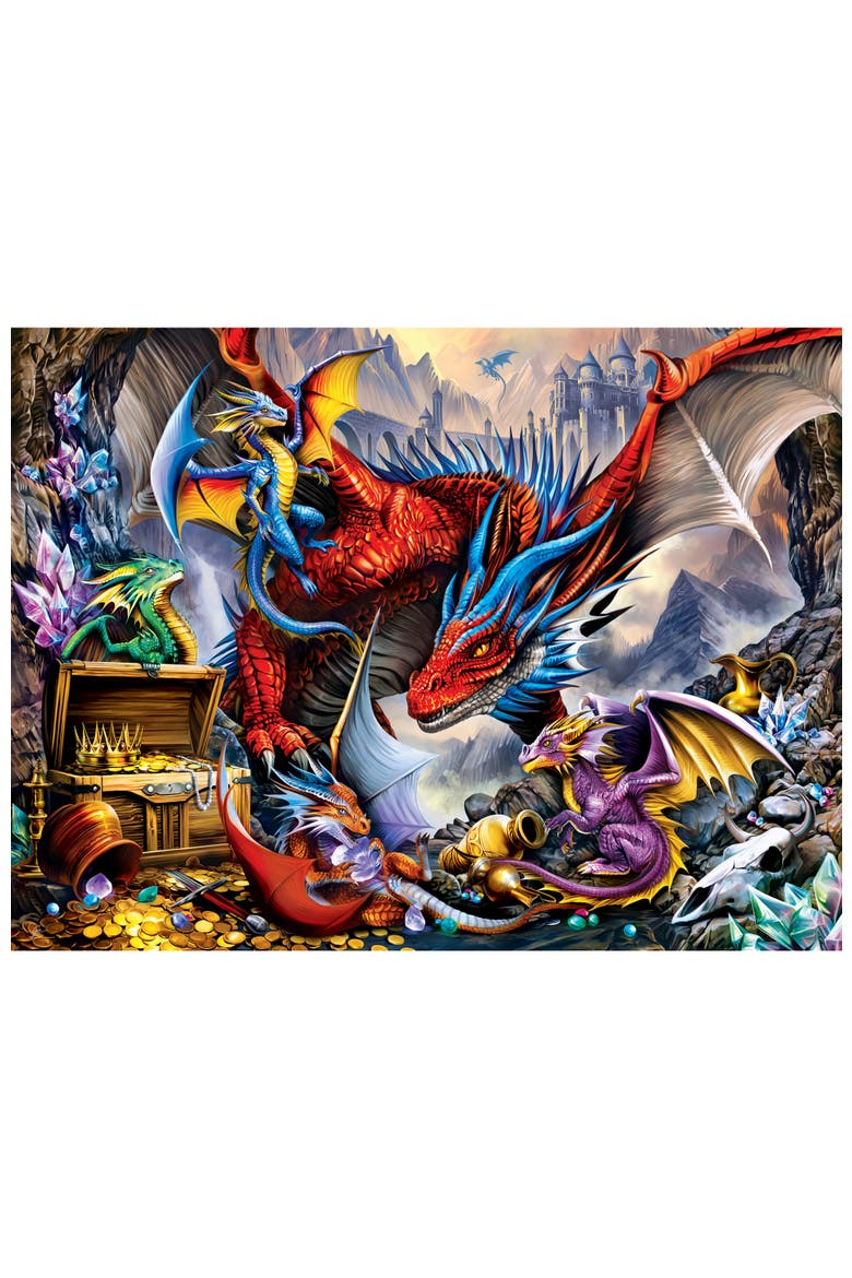 Dragon's Horde 300 Piece Jigsaw Puzzle, Alternate, color, Multicolor
