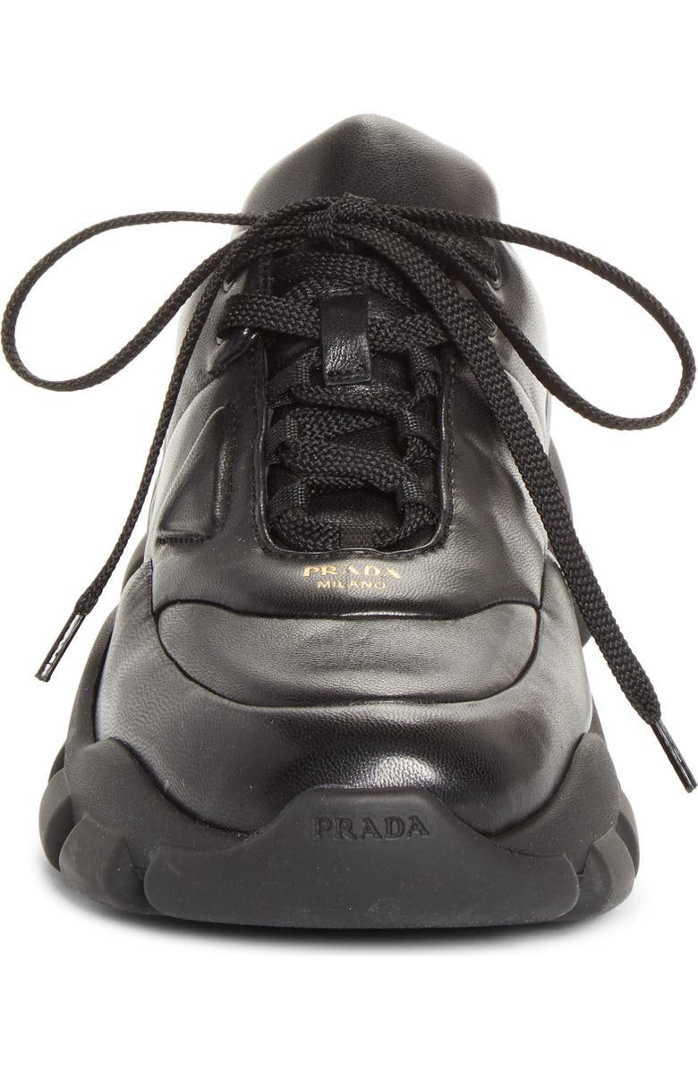 Prada Monolith Athletic Sneaker, Alternate, color, Nero