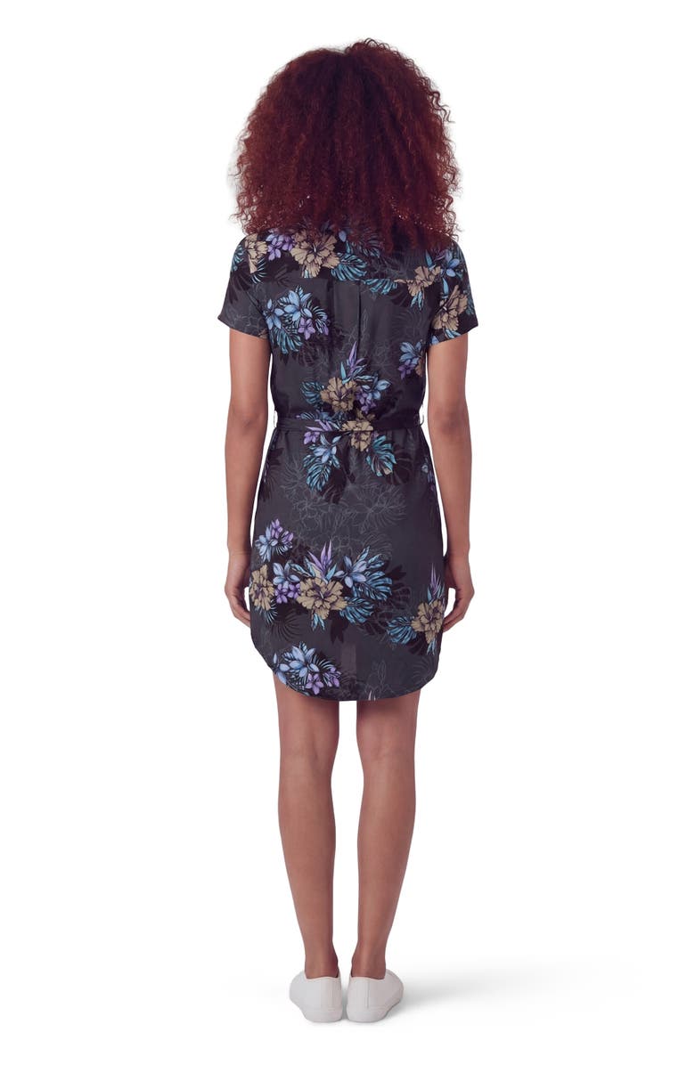 Lords of Harlech Exotic Floral Womens Shirt Dress, Alternate, color, Exotic Floral Black