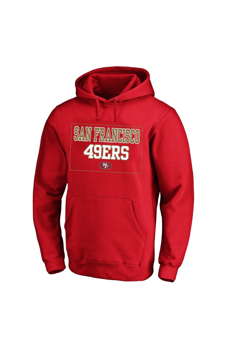 FANATICS Men's Fanatics Scarlet San Francisco 49ers Big & Tall Fleece Hoodie, Alternate, color, Scarlet