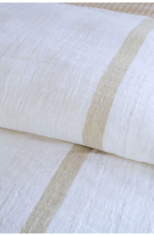 Pom Pom At Home Rory Linen Duvet Cover In White