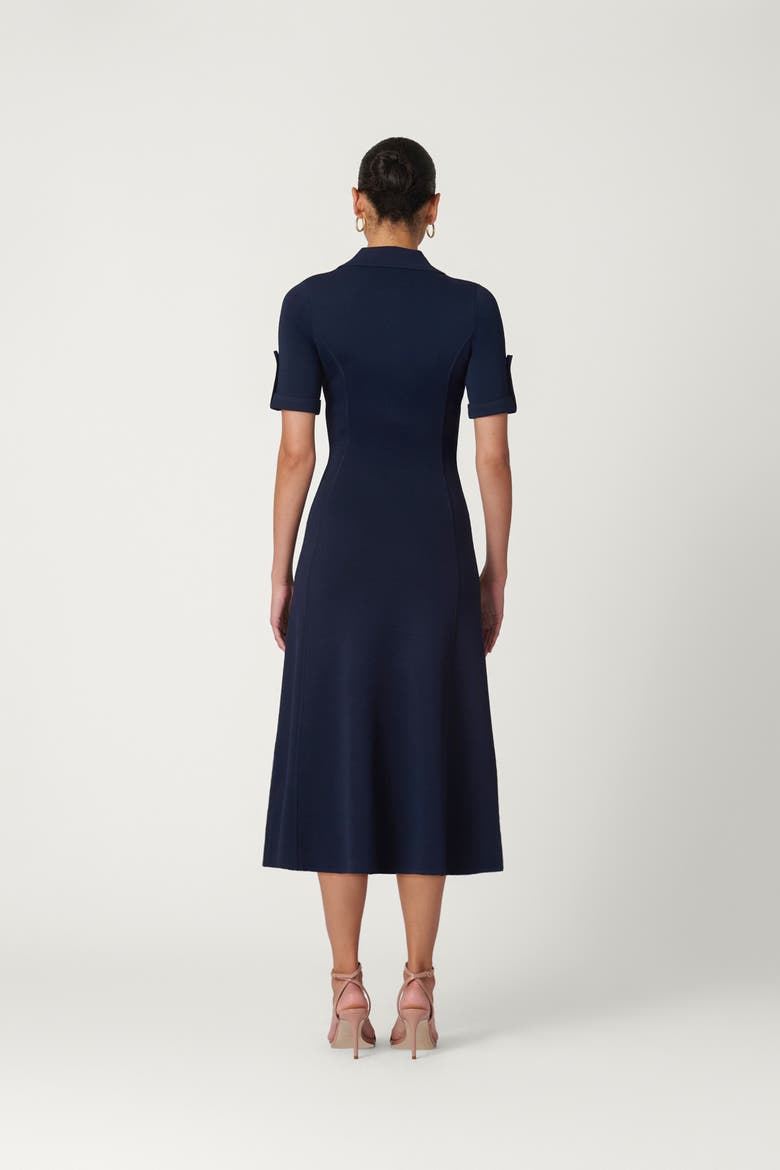Edgemont Knit Saylor Dress, Alternate, color, Navy