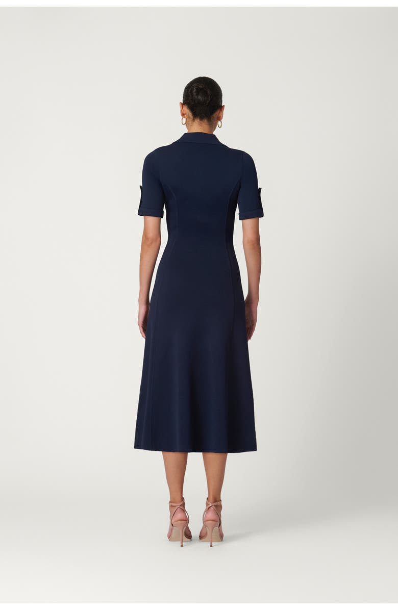 Shoshanna Edgemont Knit Saylor Dress, Alternate, color, Navy