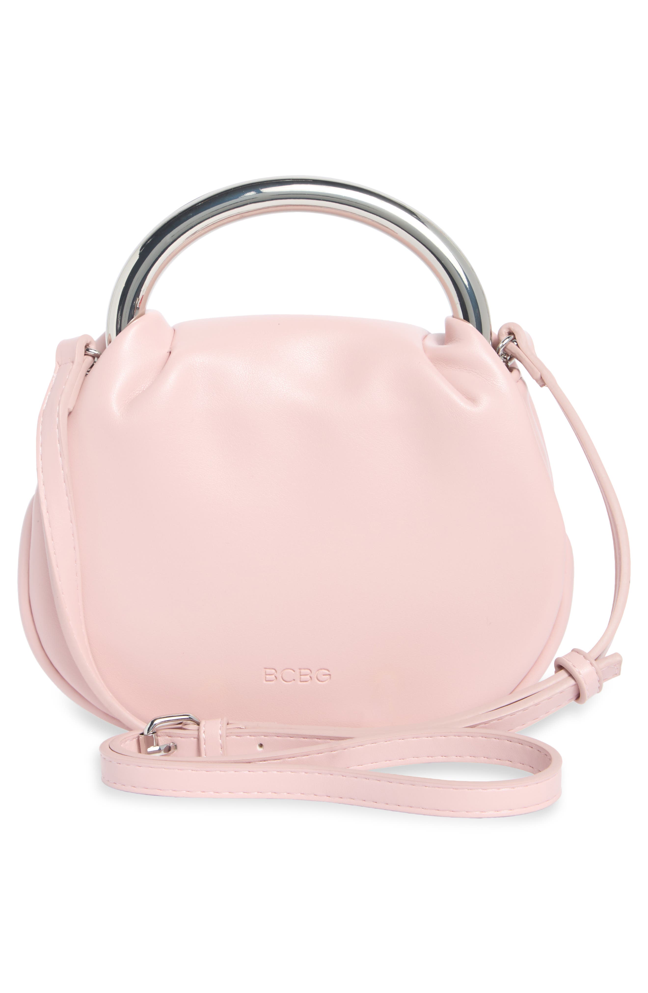 Statement Hardware Clutch, Alternate, color, ROSE