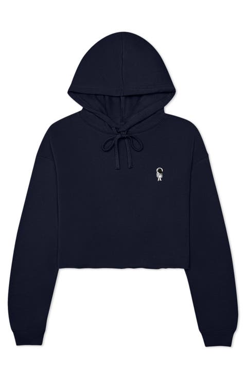 Astronaut Cropped Hoodie