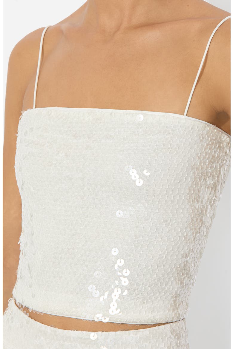Ceresi Sequin Camisole, Alternate, color, OFF WHITE/ CLEAR