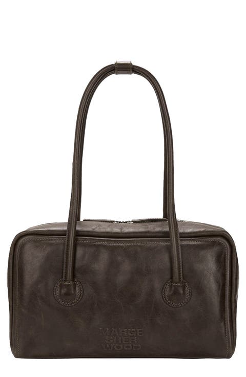 Boston Leather Shoulder Bag