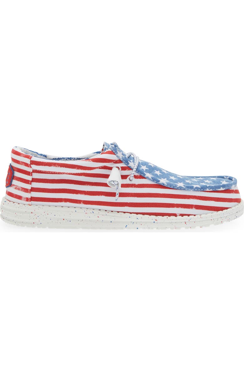 Hey Dude Wally Patriotic Slip-On Shoe, Alternate, color, Stars And Stripes