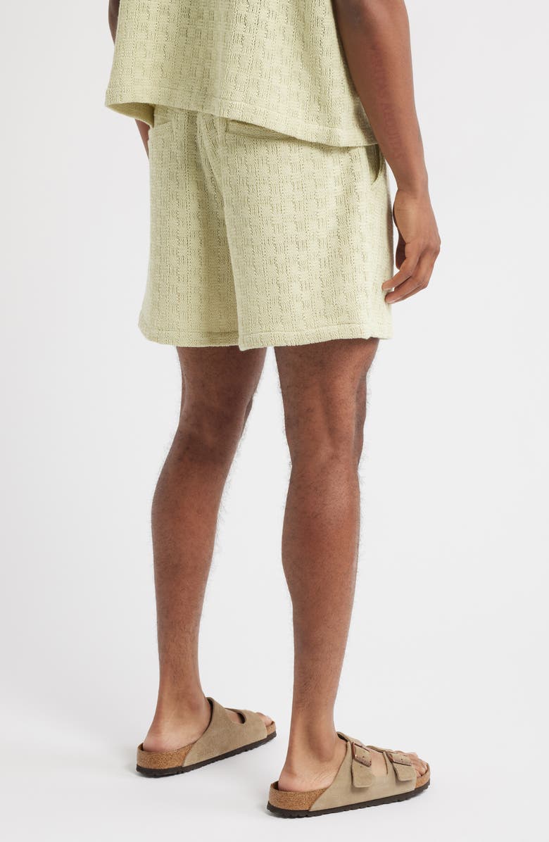 RIZORT Gregory Basket Weave Knit Drawstring Shorts, Alternate, color, Green