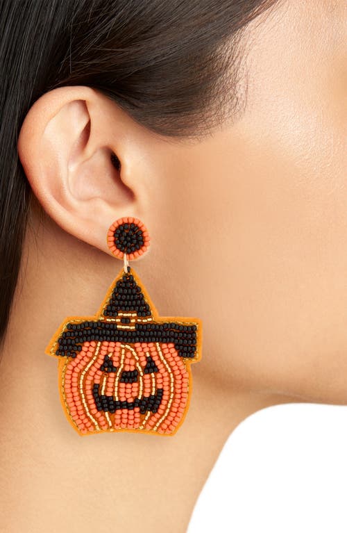 Leith Beaded Jack-o'-lantern Drop Earrings In Multi