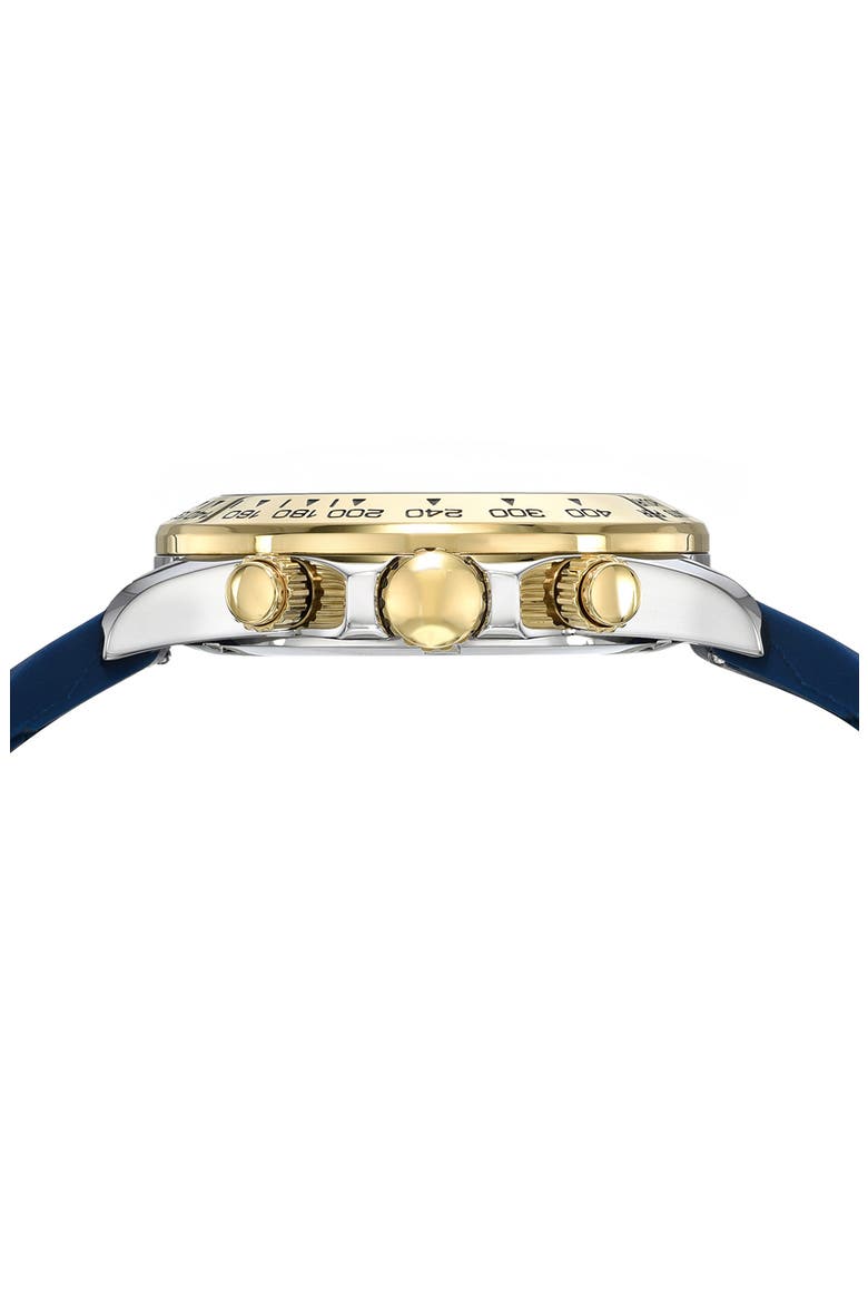 Women's Alexis Chronograph Sport Blue Silicone Watch, 37mm, Alternate, color, TWO-TONE/ BLUE