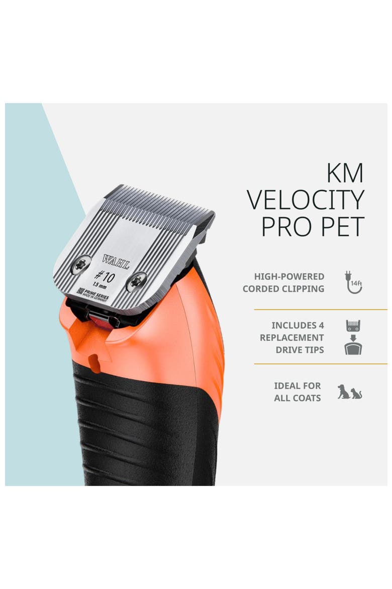 Corded grooming clipper for dogs and cats, Alternate, color, Orange