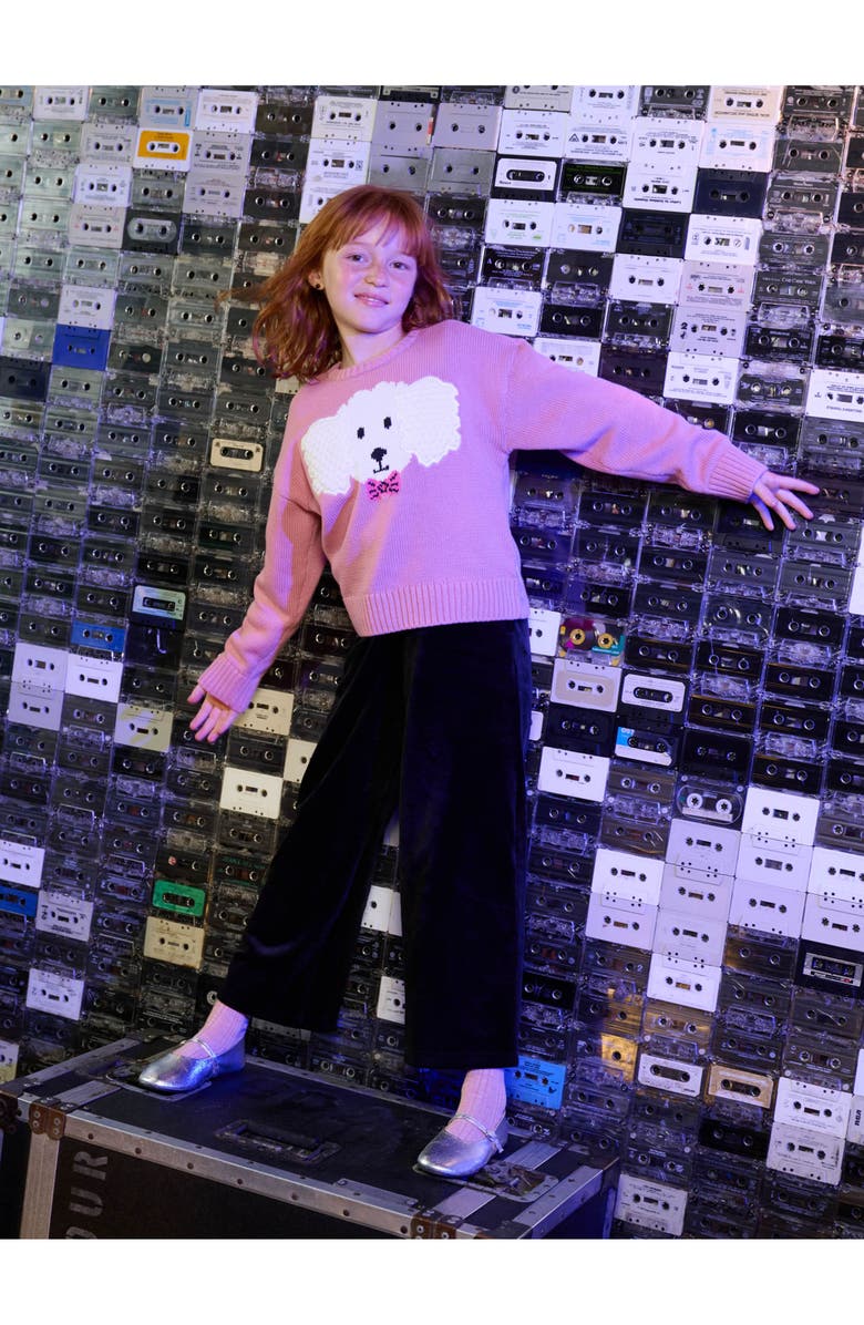 Tea Collection Fluffy Puppy Sweater, Alternate, color, Hydrangea