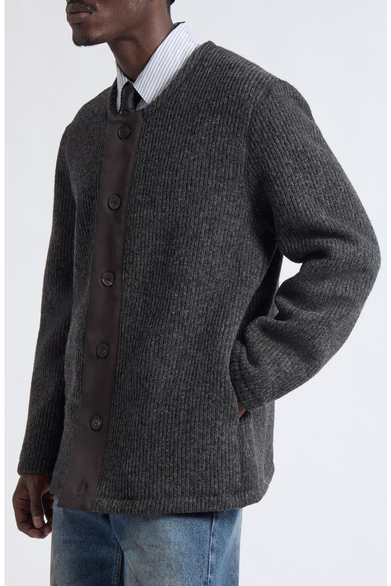 Liner Wool Blend Cardigan, Alternate, color, FROSTED CHARCOAL