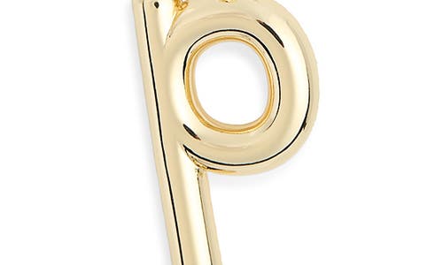 Leith Lowercase Initial Bubble Pendant Necklace In Gold