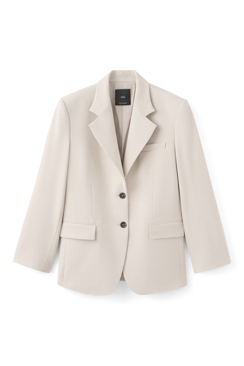 Notch Collar Blazer, Alternate, color, IVORY WHITE
