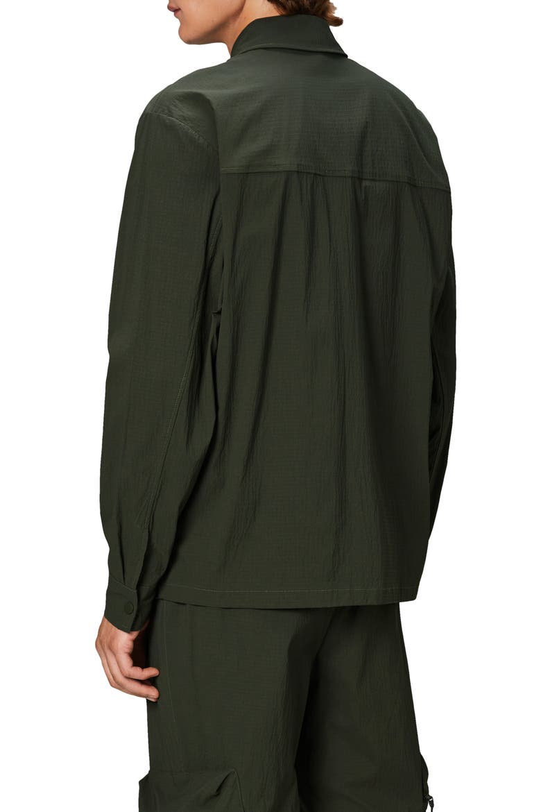 Tomar Ripstop Overshirt, Alternate, color, GREEN