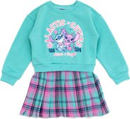 Disney Lilo & Stitch Fleece Plaid Dress