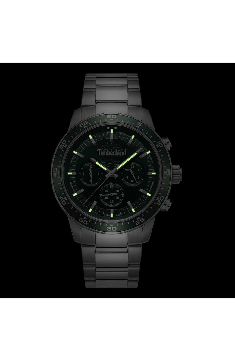 Timberland Parkman Multifunction Chronograph Bracelet Watch, 44mm, Alternate, color, Silver