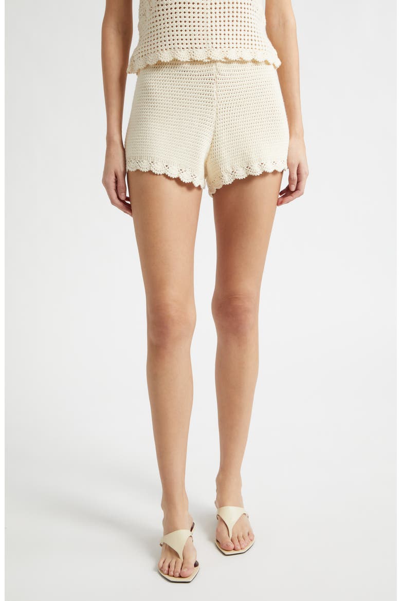 Dylan Crochet Shorts, Main, color, PEARL