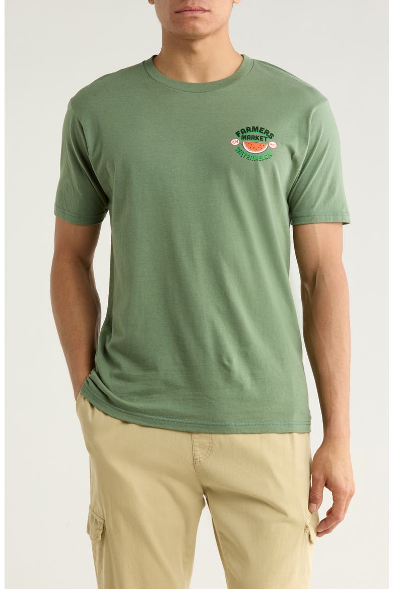 Stay Fresh Crewneck T-Shirt, Main, color, GREEN