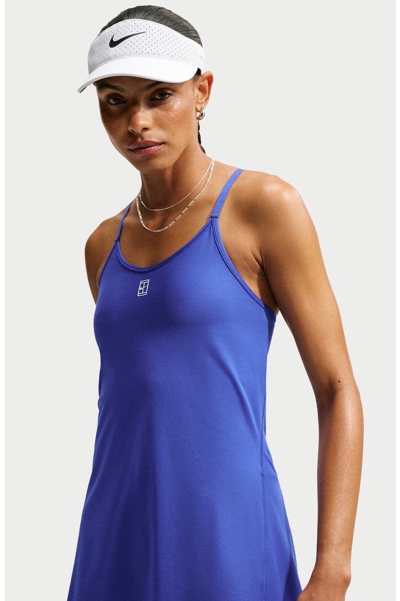 NikeCourt Advantage Dri-FIT Tennis Dress, Alternate, color, OLD ROYAL/ WHITE