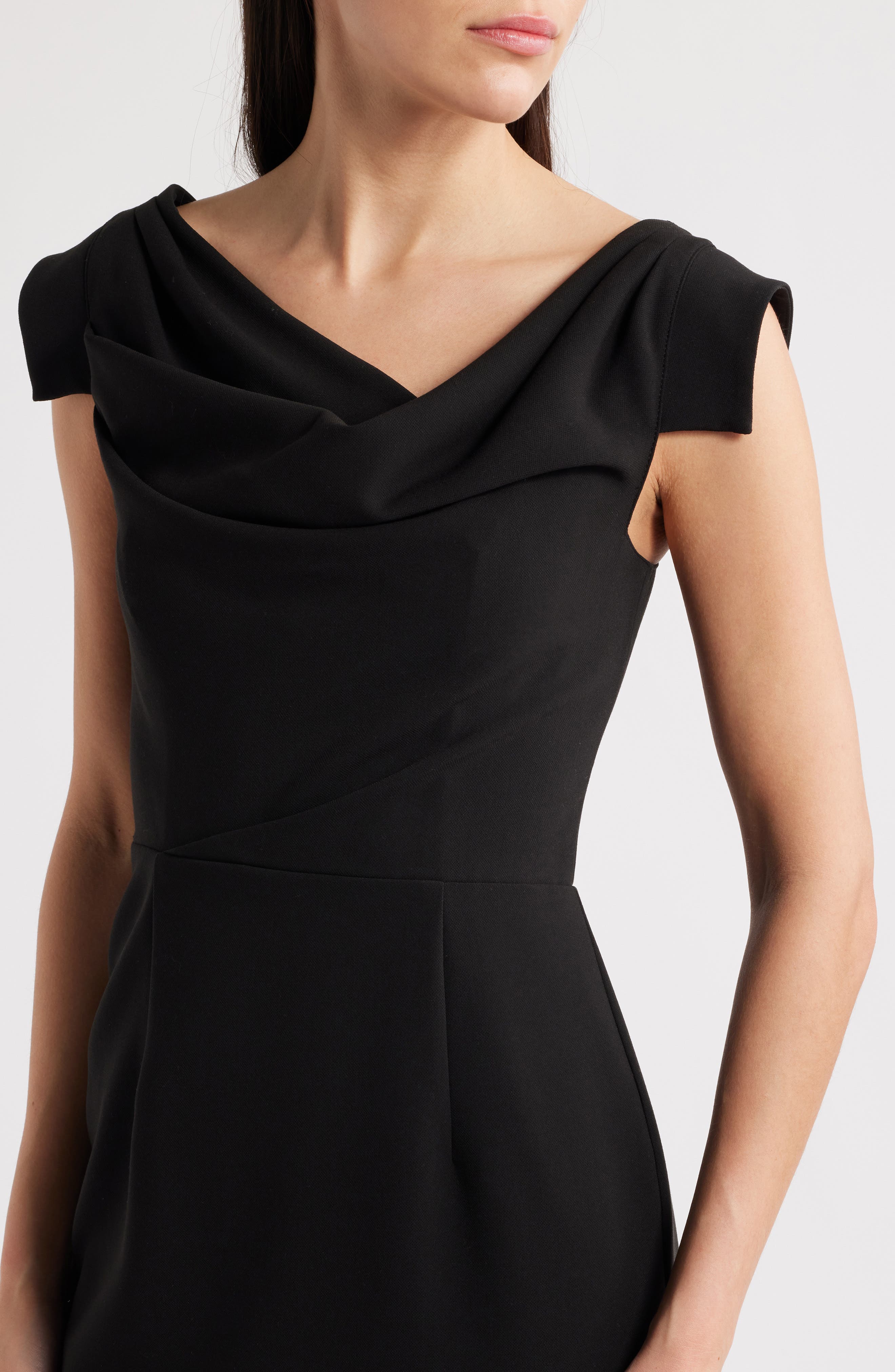 black halo jacqueline midi dress Black Halo Jacqueline Midi Dress in Metallic Plaid