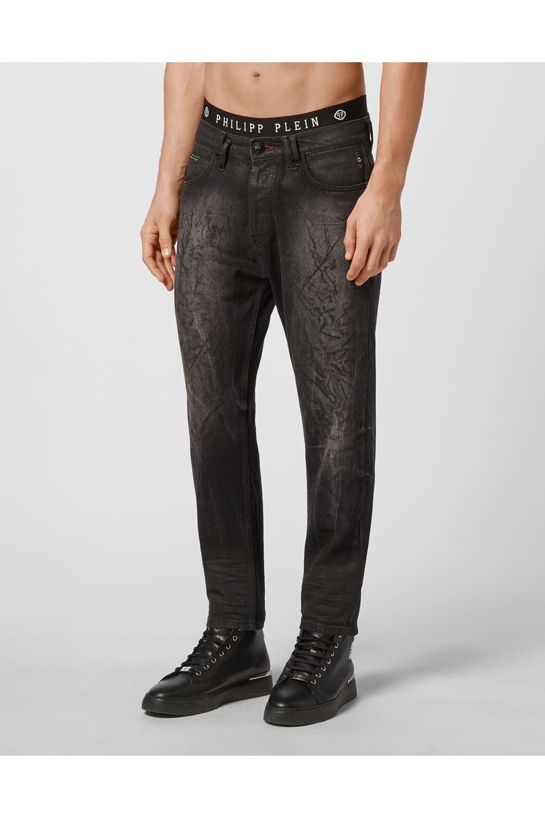 Jeans Carrot Fit Iconic Plein Men, Main, color, DangerousLove