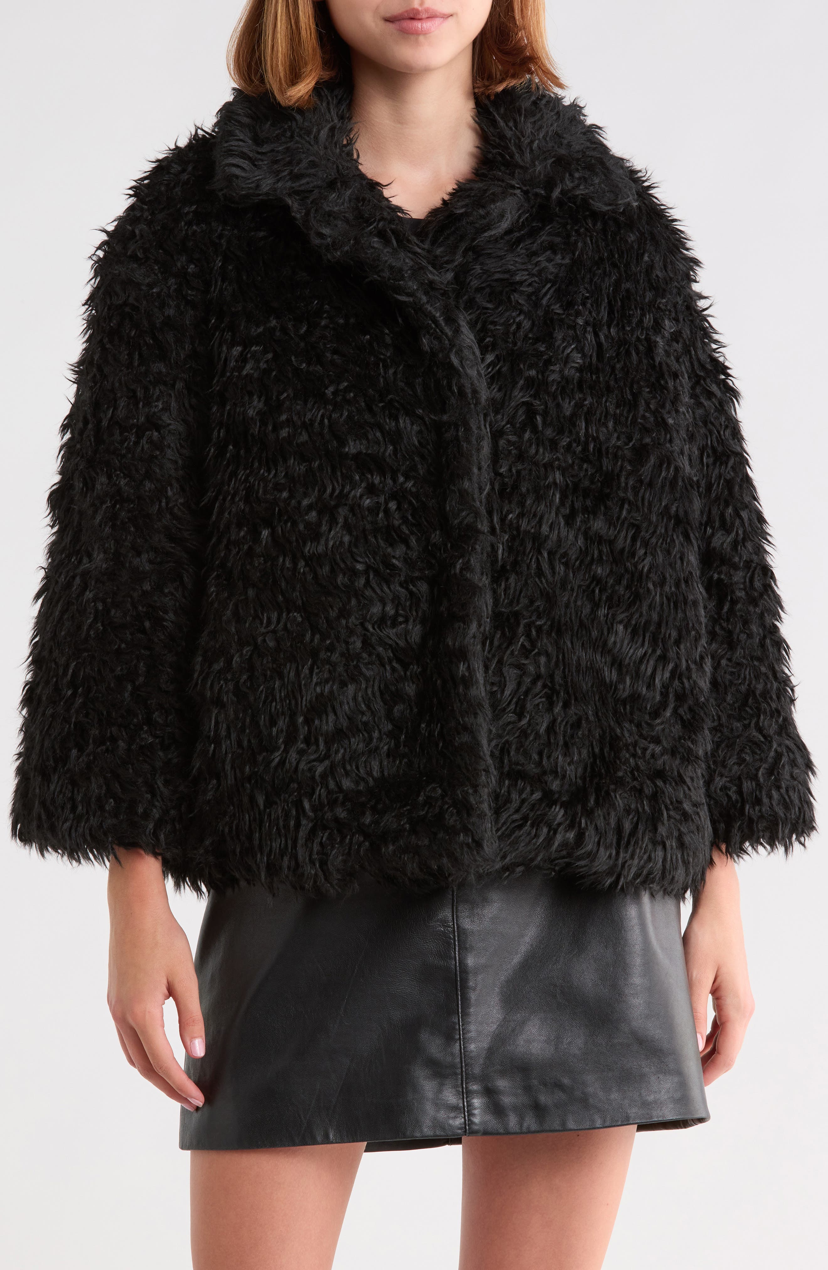 Shaggy Faux Fur Jacket
