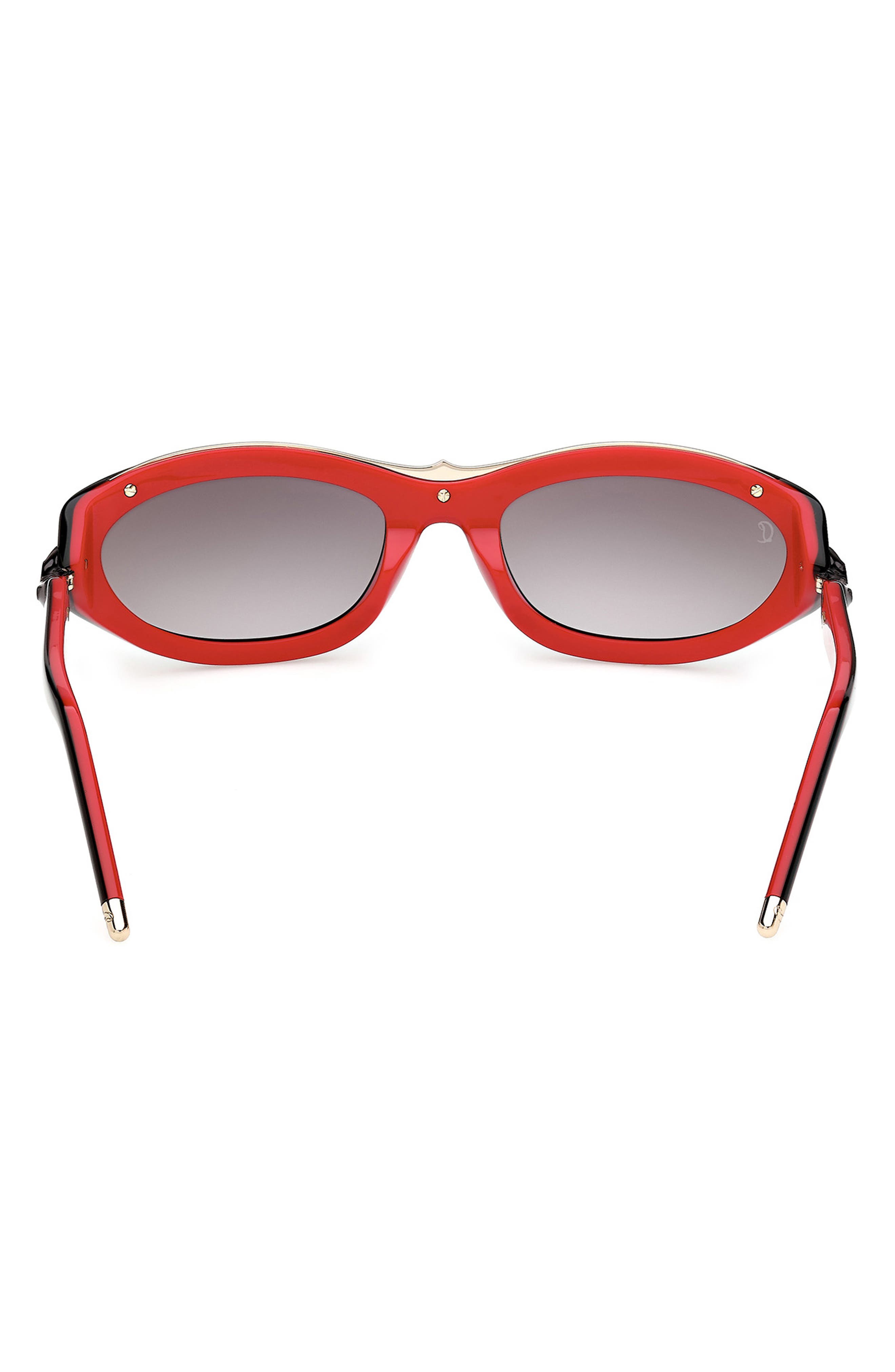 Christian Louboutin 58mm Gradient Oval Sunglasses (Men) | Nordstrom