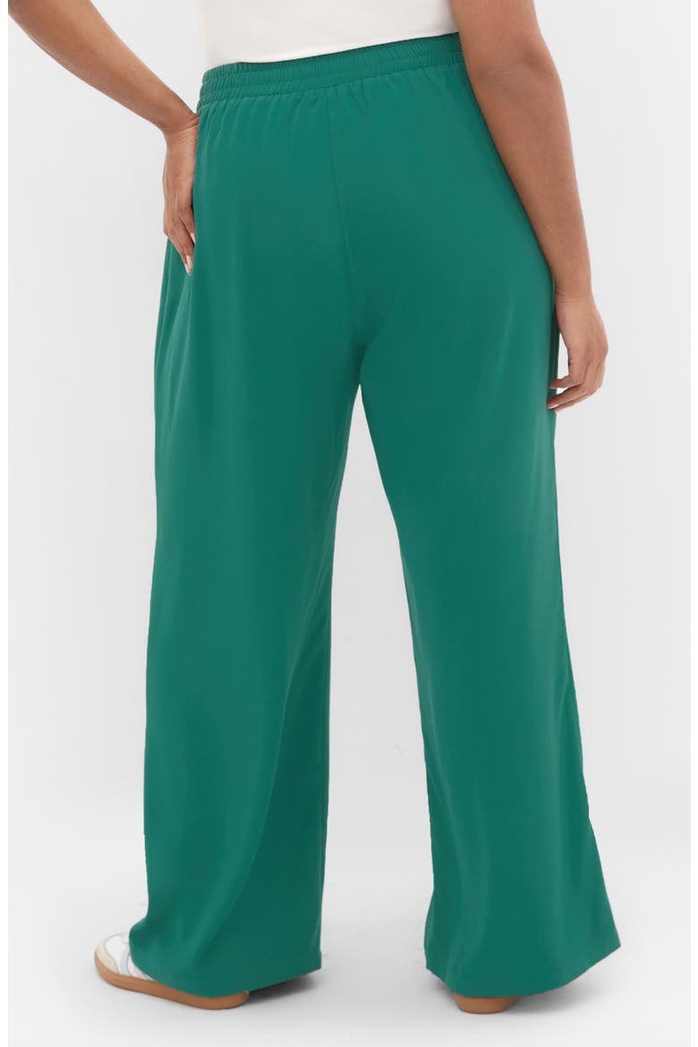 Leia Wide Leg Pull-On Pants, Alternate, color, JADE