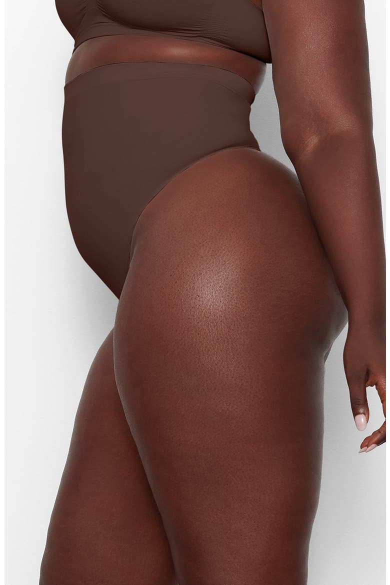 Seamless Sculpt High Waist Thong, Alternate, color, COCOA