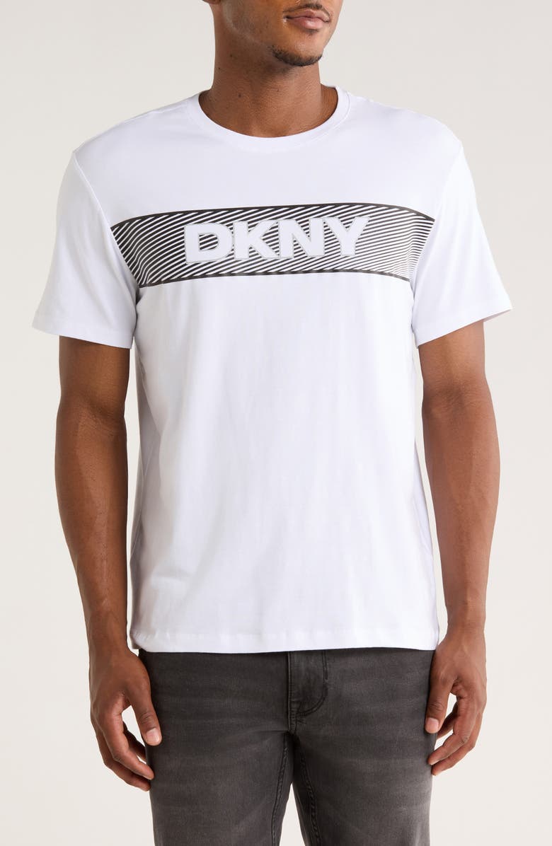 DKNY SPORTSWEAR Zander Logo Graphic T-Shirt, Main, color, White